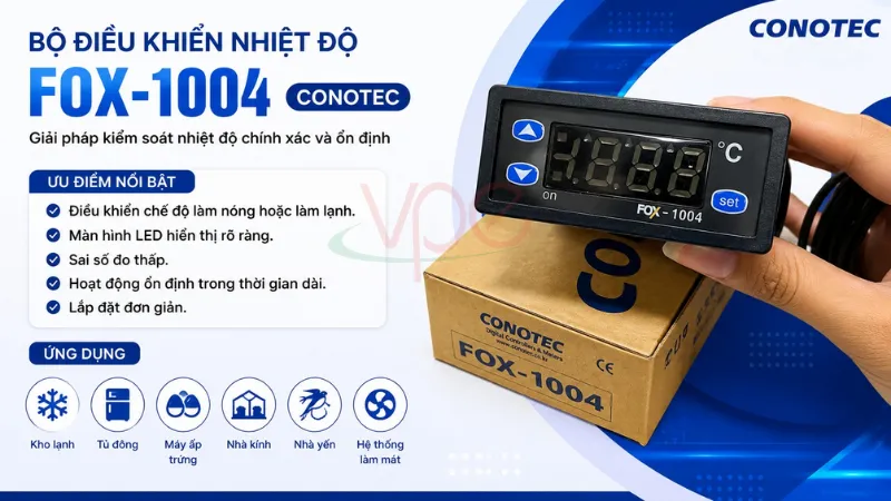 alt="bộ điều khiển nhiệt độ fox1004"