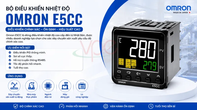 alt=" cảm biến nhiệt độ Omron E5CC"