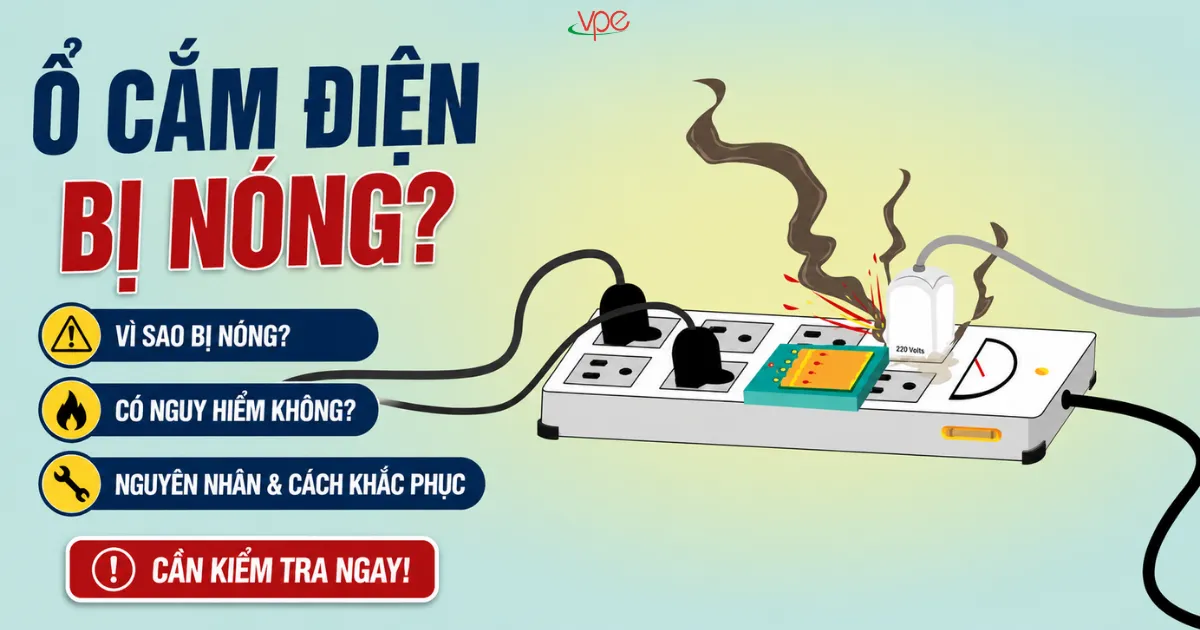 alt="ổ cắm điện bị nóng"
